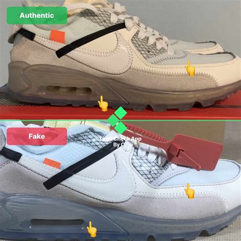 nike air max 90 off white fake vs real|white air max 90 men's.